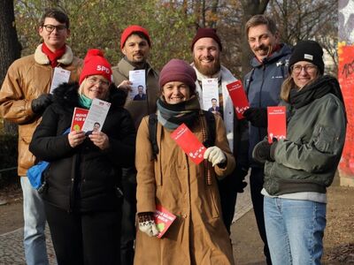 SPD Mauerpark wirbt für Steffen Krach